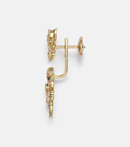 Puce & Dessous Leopard 9kt single earring with gemstones - Yvonne Leon - Modalova