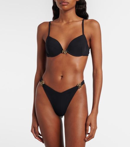 Top de bikini con logo - Roberto Cavalli - Modalova