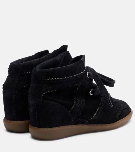 Sneakers Bobby in suede con zeppa - Isabel Marant - Modalova