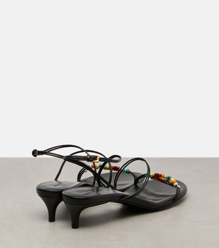 Sandali Loop 35 in pelle con perline - Khaite - Modalova