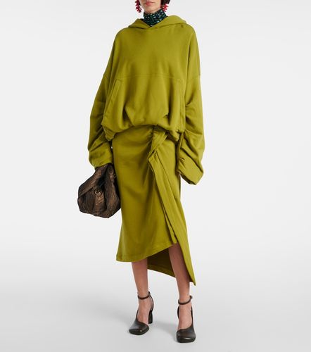 Gathered cotton midi skirt - Dries Van Noten - Modalova