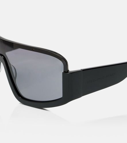 Occhiali da sole flat-top con logo - Stella McCartney - Modalova