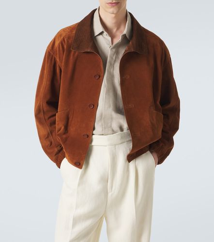 Zegna Suede bomber jacket - Zegna - Modalova