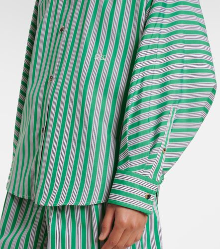 Camicia in popeline di cotone a righe - Loewe - Modalova