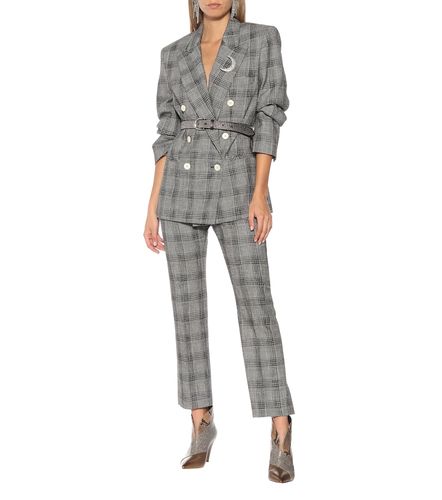 Derys checked cotton and wool pants - Isabel Marant - Modalova