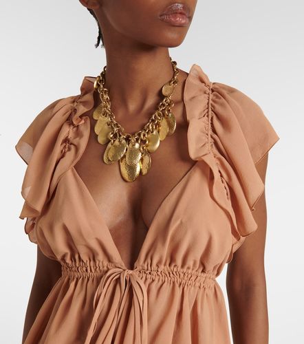 Chloé Top de seda con volantes - Chloe - Modalova