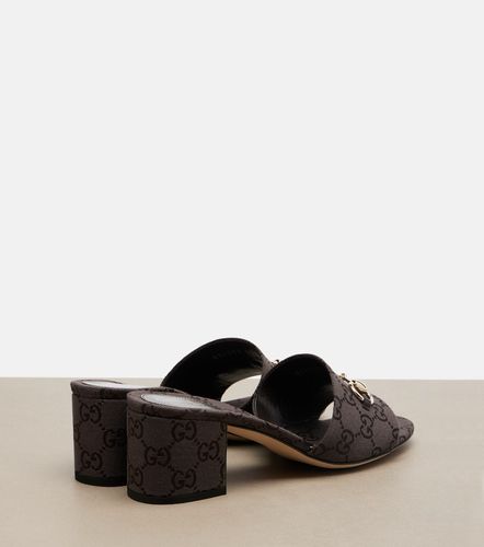Gucci Horsebit GG Canvas mules - Gucci - Modalova