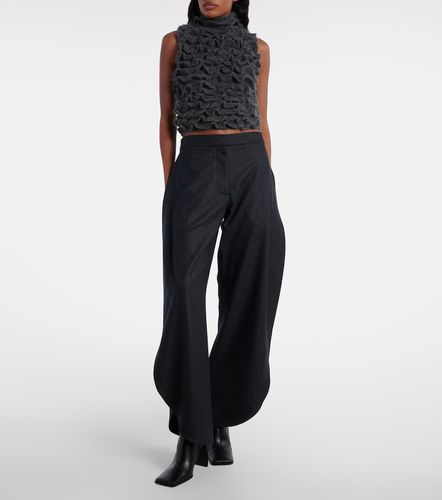 Alaia Wool barrel-leg pants - Alaia - Modalova