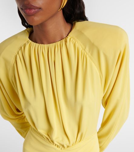 Vestido midi de jersey drapeado - Stella McCartney - Modalova