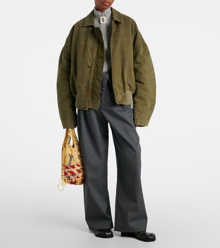 Oversized cotton bomber jacket - JW Anderson - Modalova