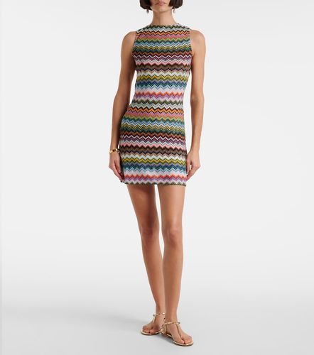 Zigzag open-back lame minidress - Missoni - Modalova