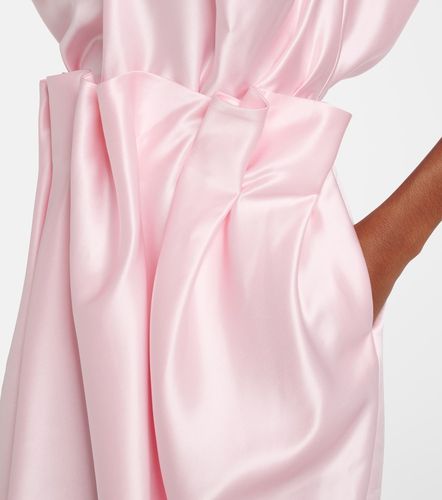 Falda midi drapeada de satén - Simone Rocha - Modalova