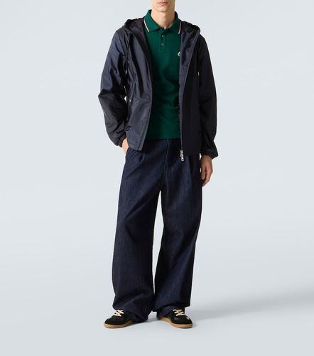 Polo de piqué de algodón con logo - Moncler - Modalova