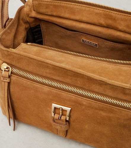 Explore Medium suede shoulder bag - Prada - Modalova