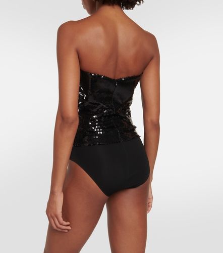 Sequined strapless bodysuit - Alexandre Vauthier - Modalova