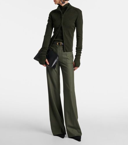 Pullover in misto lana con zip - Victoria Beckham - Modalova