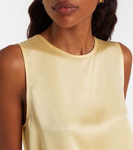 Sofia silk charmeuse tank top - Asceno - Modalova