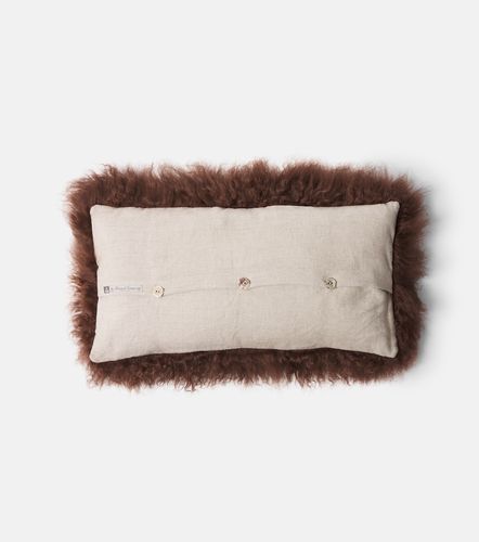 Cuscino in shearling e lino - Maison de Vacances - Modalova