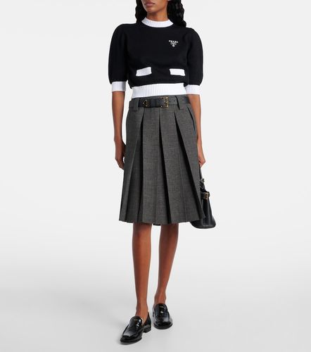 Prada Jersey cropped de algodón - Prada - Modalova