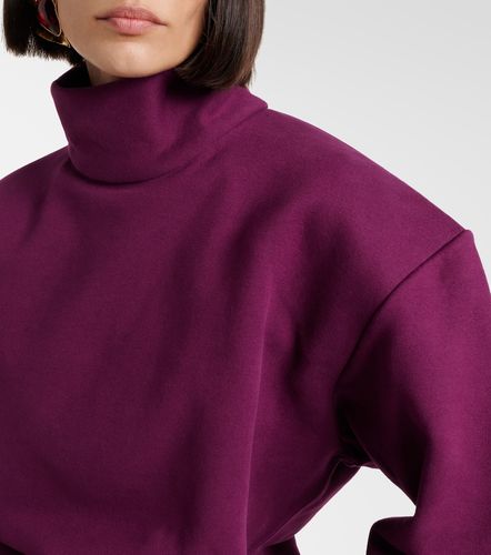 Sudadera de cuello alto de algodón - Saint Laurent - Modalova