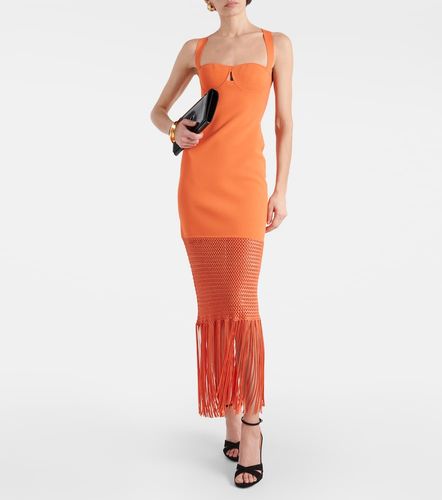 Galvan Vestido midi con flecos - Galvan - Modalova