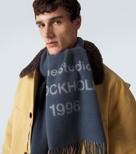 Sciarpa in lana con logo e frange - Acne Studios - Modalova