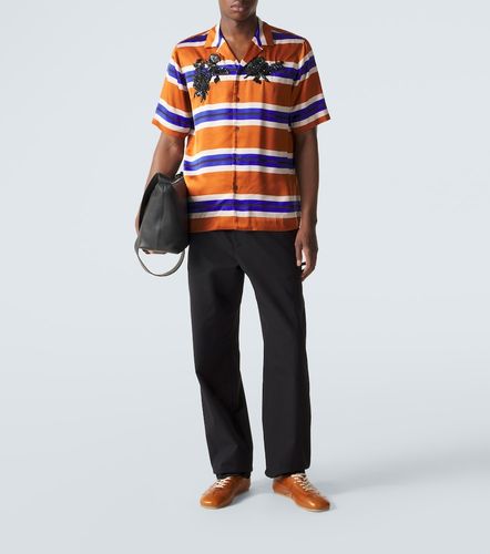 Camicia in raso a righe - Dries Van Noten - Modalova