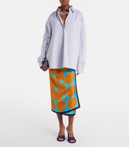 Printed silk wrap skirt - Dries Van Noten - Modalova
