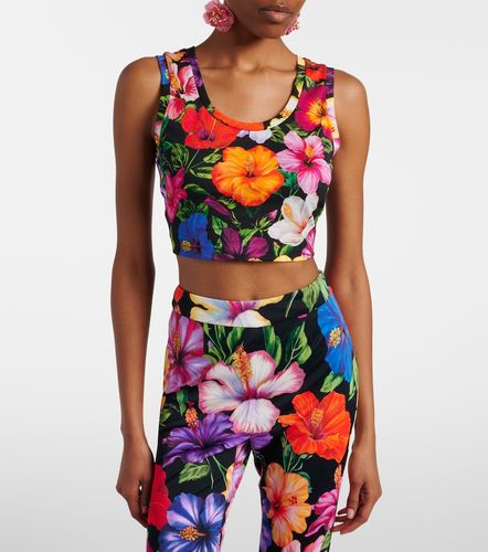 Crop top de algodón floral - Dolce&Gabbana - Modalova