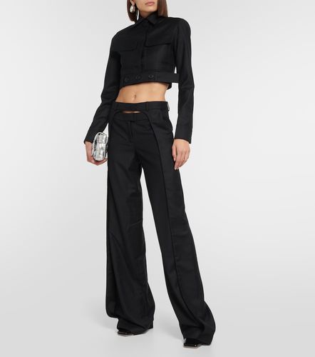 Aya Muse Myca cropped wool jacket - Aya Muse - Modalova