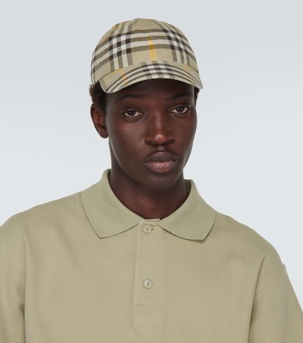 Gorra de algodón con Check - Burberry - Modalova