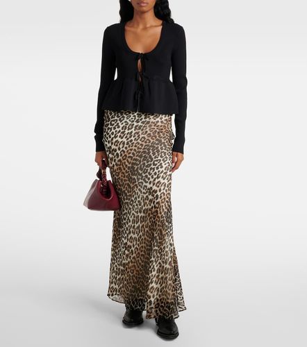 Ganni Ruffled ribbed-knit top - Ganni - Modalova