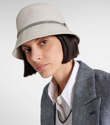 Linen canvas bucket hat - Brunello Cucinelli - Modalova
