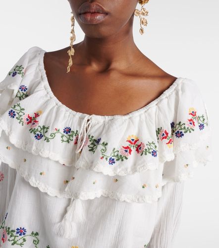 Top Maurine de algodón con volantes - Rixo - Modalova