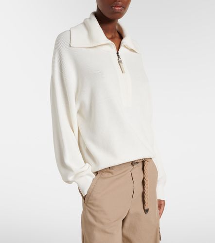 Pullover oversize in cotone - Brunello Cucinelli - Modalova
