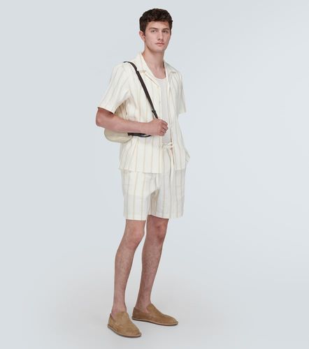 Shorts en mezcla de lino a rayas - Commas - Modalova