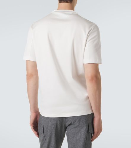 Camiseta de jersey de algodón con logo - Brunello Cucinelli - Modalova