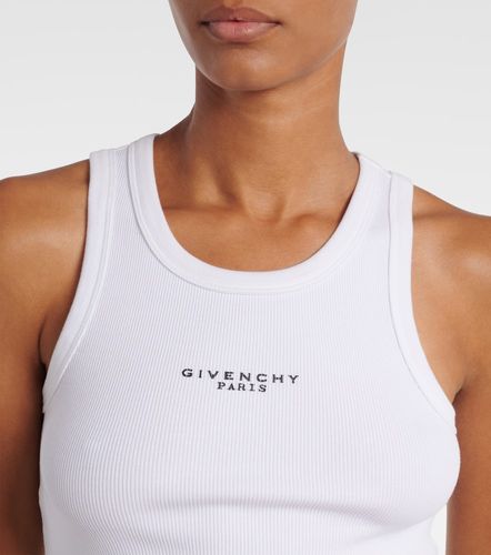 Tank top acanalado de jersey de algodón - Givenchy - Modalova