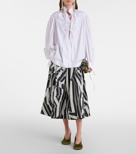 Blusa in cotone con volant - Dries Van Noten - Modalova