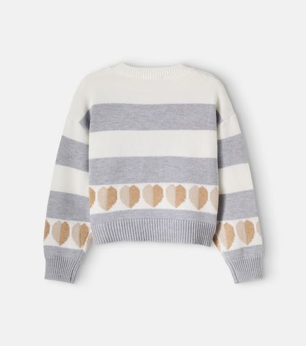 Jersey a rayas con apliques - Monnalisa - Modalova