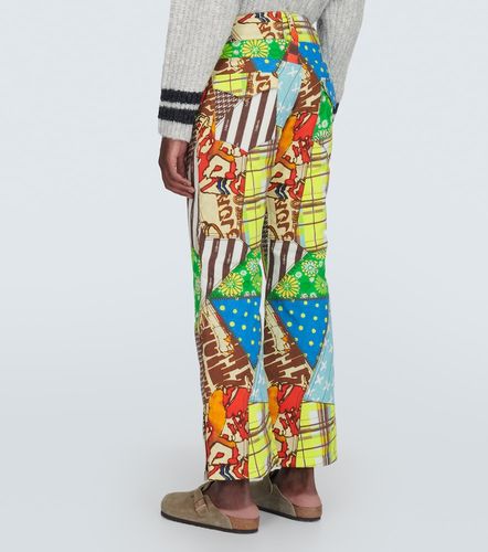 Printed cotton-blend flared pants - ERL - Modalova