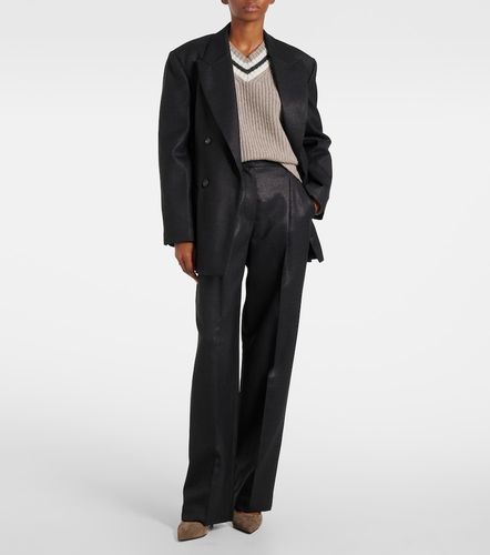 Wool-blend wide-leg pants - Brunello Cucinelli - Modalova