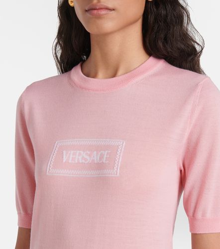 Versace Top con logo en jacquard - Versace - Modalova