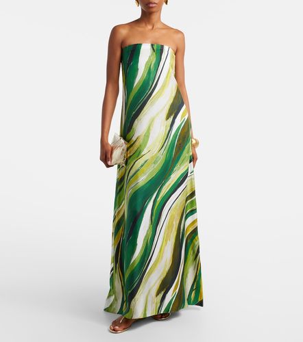 Strapless printed silk gown - Christopher Esber - Modalova