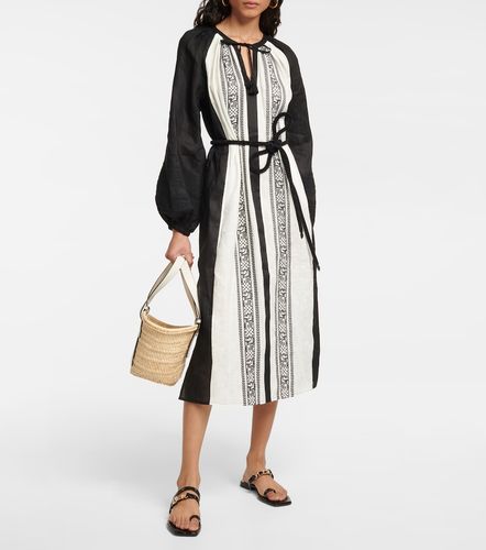 Tory Burch Caftán de lino bordado - Tory Burch - Modalova