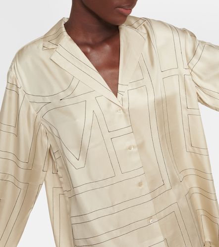 Toteme Camicia in seta con logo - Toteme - Modalova