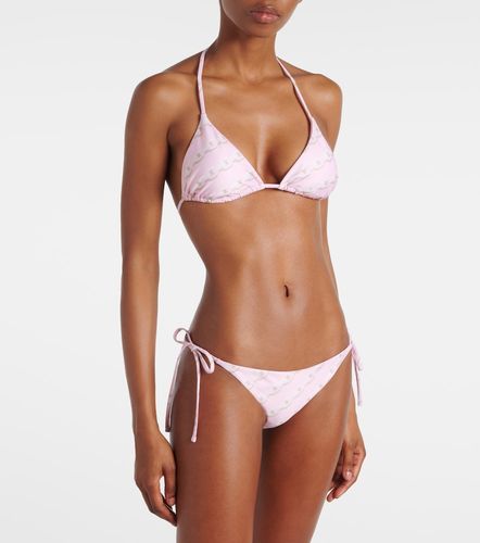 Versace Top de bikini estampado - Versace - Modalova
