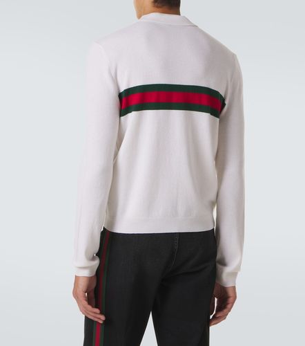 Polo Web Stripe in cashmere a righe - Gucci - Modalova