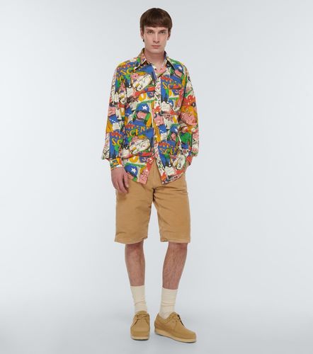 Camisa slim de algodón estampado - ERL - Modalova