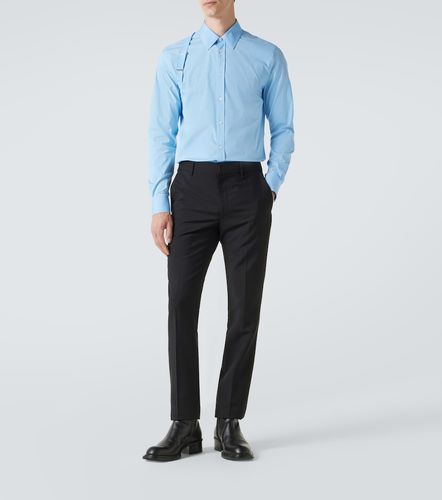 McQueen Cotton-blend poplin shirt - McQueen - Modalova